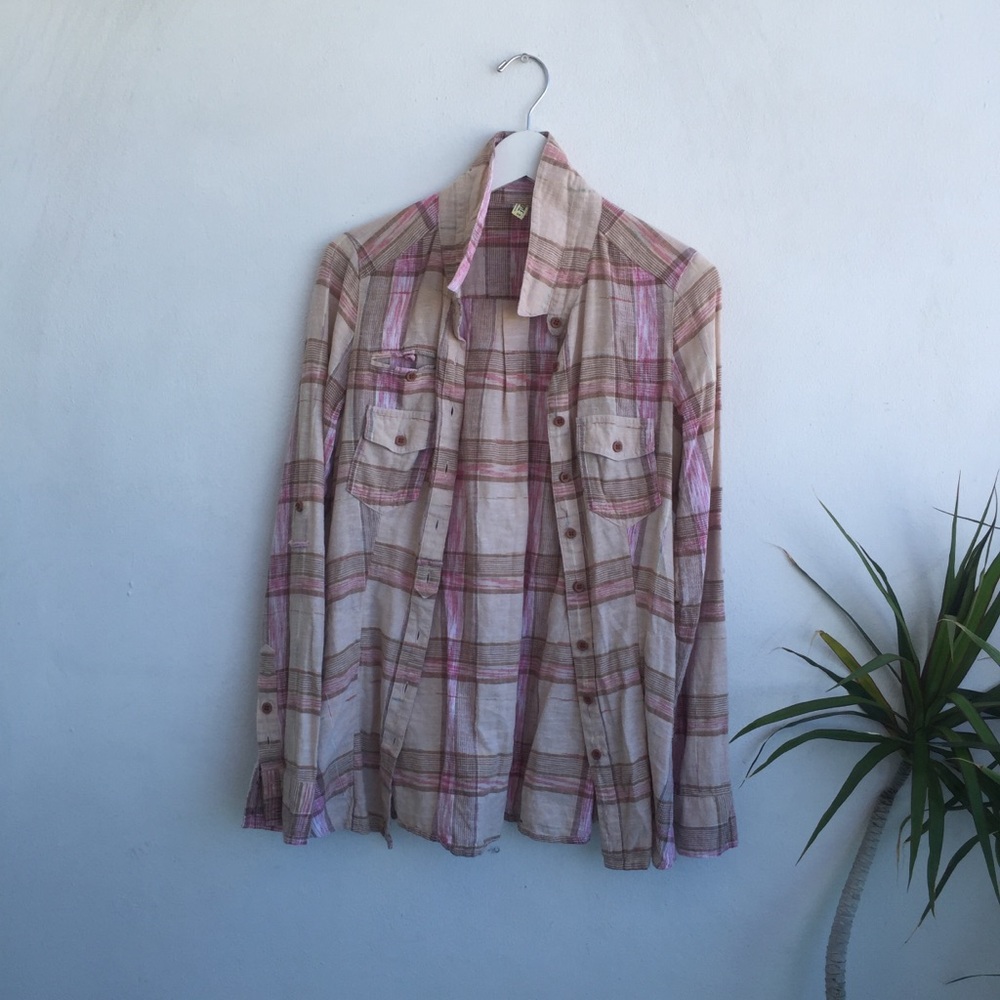 FREE PEOPLE FLANNEL SHIRT 🍮